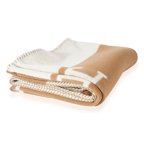 hermes avalon blanket camel|avalon throw blanket.